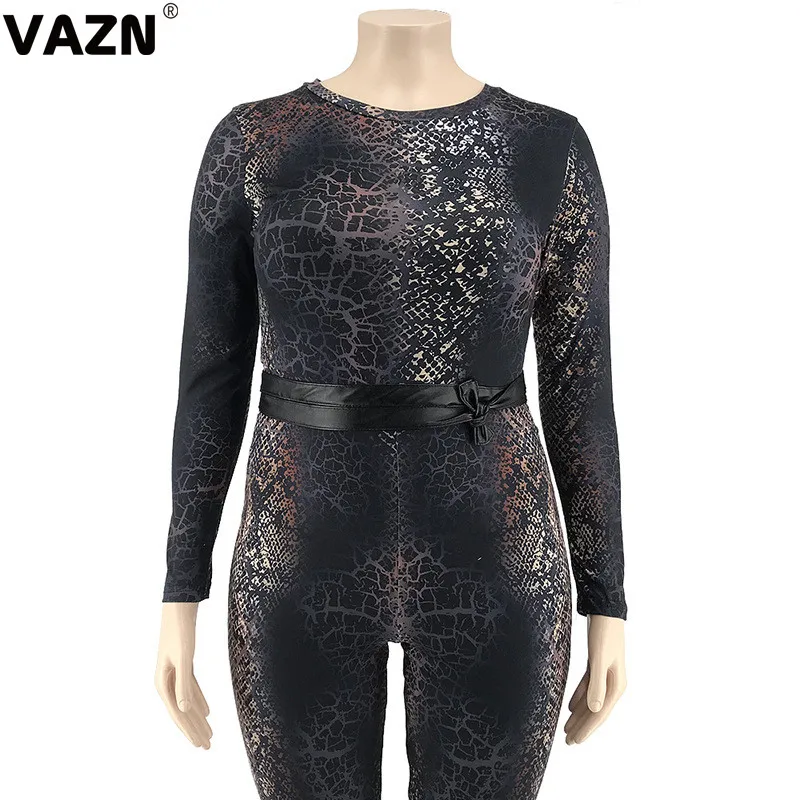 VAZN, леопардовые, новые,, уличные, макси комбинезоны, повседневные, бодикон, с принтом, повседневные, трикотажные, сексуальные, длинные штаны, тонкий, длинный комбинезон