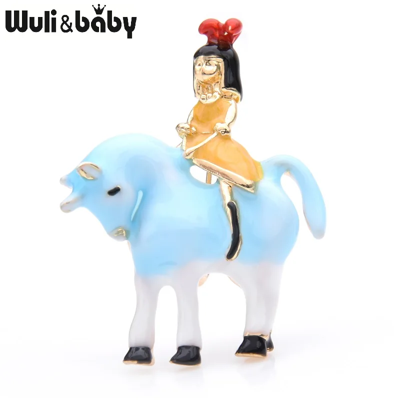 Wuli & baby розово голубая женская эмалированная Повседневная фотошпилька из