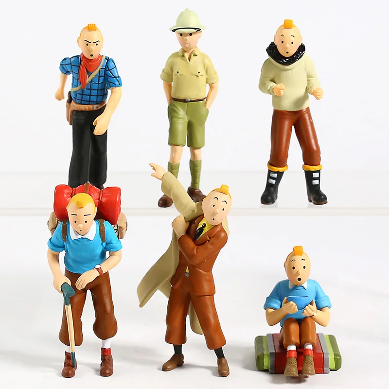 Kopen De Avonturen van Tin Tin Kuifje PVC Figures Collectible Mini Model Speelgoed 6 stks set