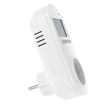 

Programmable Plug in Thermostat EU Socket 16A Electric Heating Underfloor Room Temperature Controller