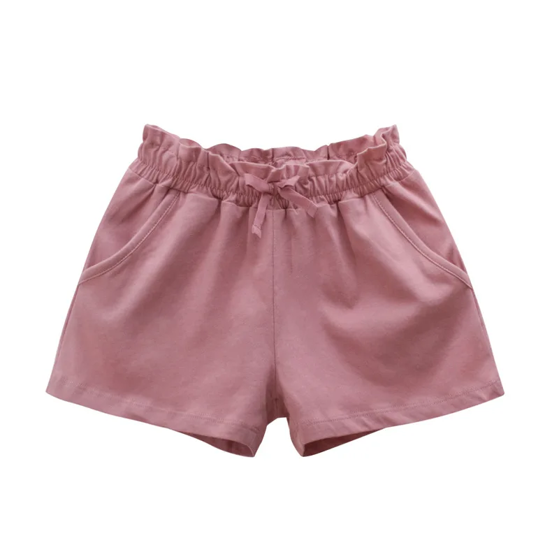 Kids Shorts Cotton Solid For Girls 1 To 9 Years