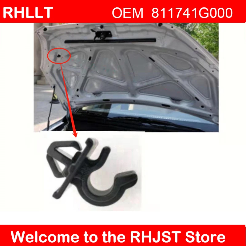 2 шт. для hyundai accent 2005 Для kia RIO 2005 morning PICANTO капот рулонный стержень зажим крепеж зажим-капот/Т