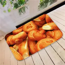 Напольный коврик, впитывающий, нескользящий, имитация хлеба, коврик для ванной, дверной коврик для гостиной
