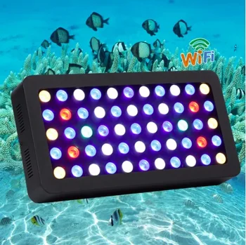 

WIFI 165w marine aquarium led lighting Dimmable Full Spectrum led aquarium light for coral reef fish tank plant stock in US/DE