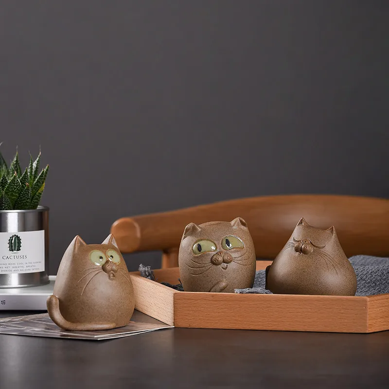 Продукты глиняный чай ПЭТ Исин японский стиль Lucky cat керамические кухонные