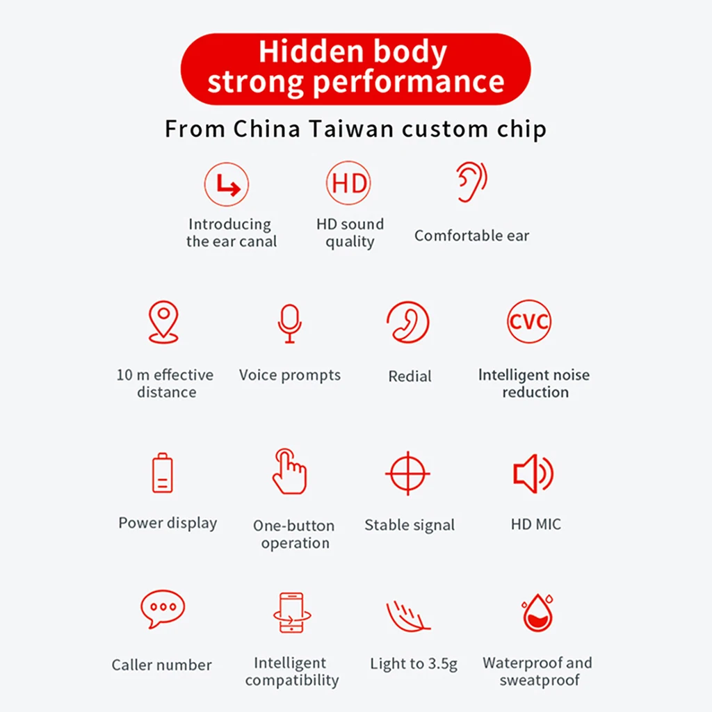 Wireless Bluetooth 5.0 Smart Fingerprint Touch Earbuds With Mic Noise Cancelling Sports Headphone Headset With Charging Box Wireless Bluetooth 5.0 Smart Fingerprint Touch Earbuds With Mic Noise Cancelling Sports Headphone Headset With Charging Box