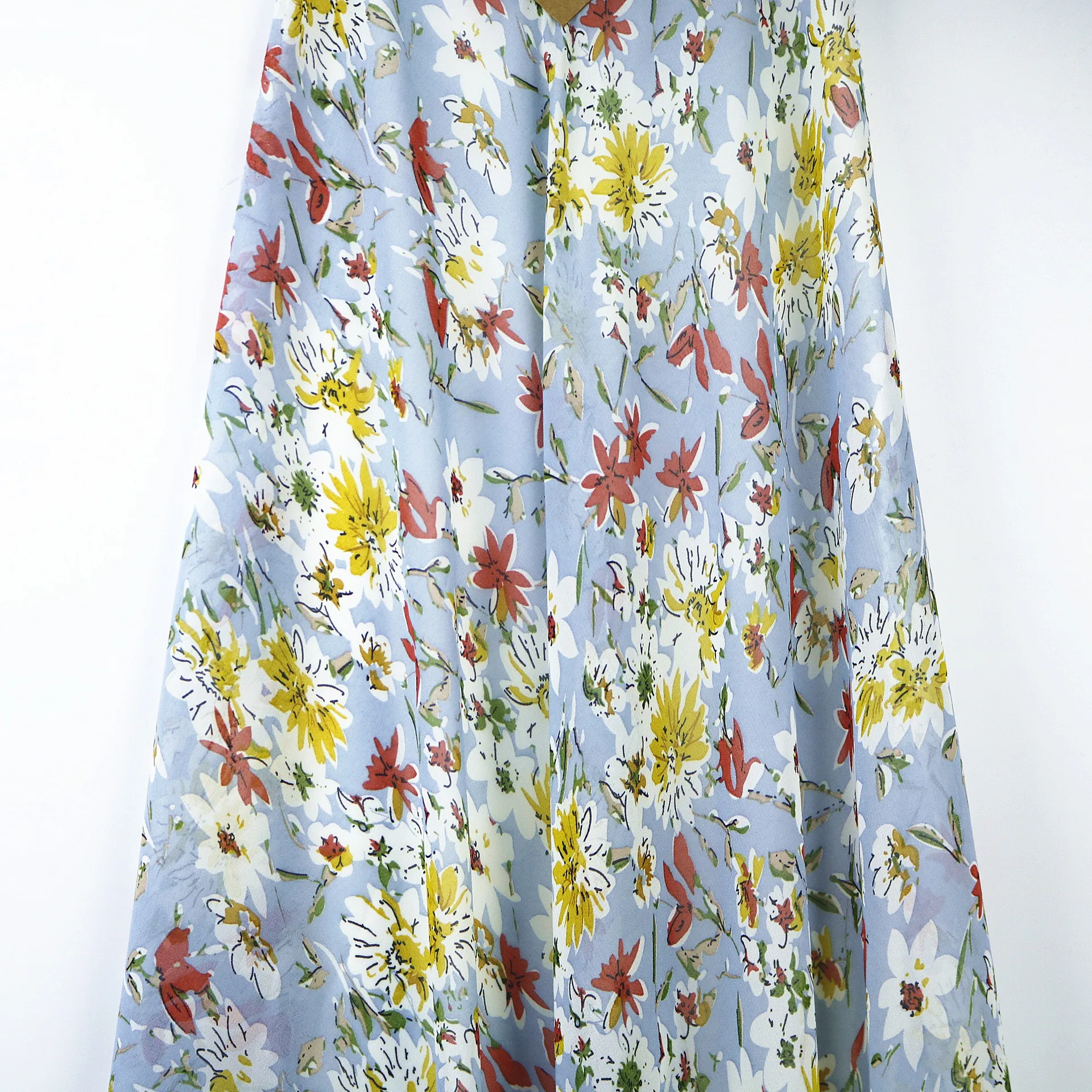 

Chiffon small flower digital printed cloth spring and summer women's dress shirt fabric fashion clothing design materials