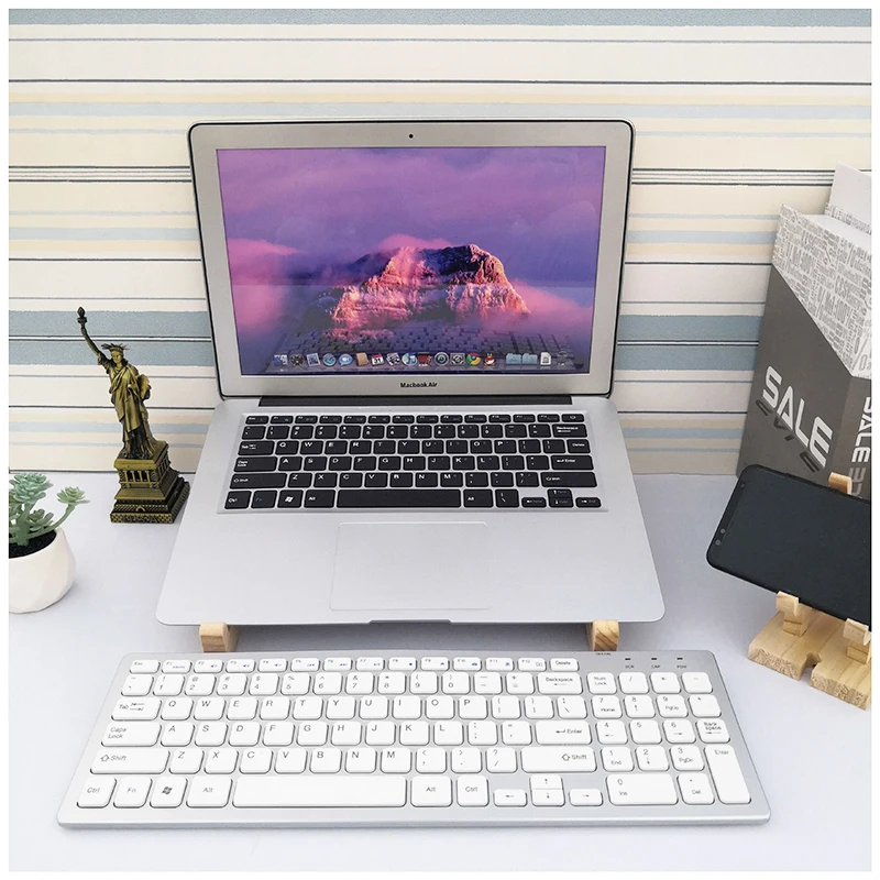 Laptop stand laptop riser stand laptop mount tablet holder stand for MacBook Pro notebook stand wood tablet bracket bamboo vertical laptop holder for 12-17 inch notebook PC