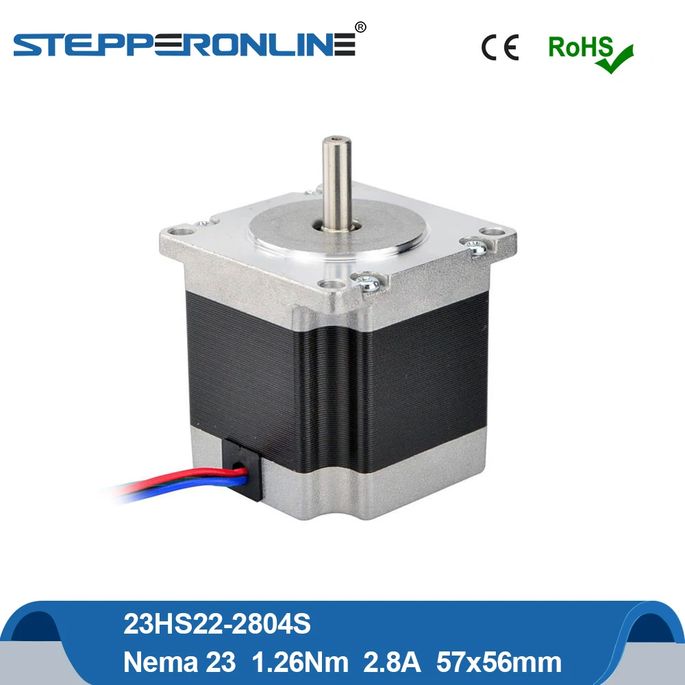 

Nema 23 Stepper Motor 1.26Nm/1.9Nm/3Nm 2 Phase Hybrid 2.8A/4.2A Motor Nema23 Stepping Motor 4-lead for Engraving Milling Machine