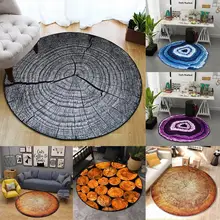 Креативные tapetes Прочные мягкие Нескользящие принты круглой формы для украшения дома ковер коврик для гостиной alfombra