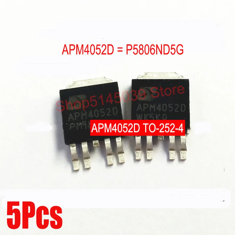 (5 шт.) APM4052D P5806ND5G / AOD4182 D4182 MJD44H11 MJD45H11/ APM4018N MBRD10200CT 10200DI SDB10200DI TO 252 MOS|Автоматические