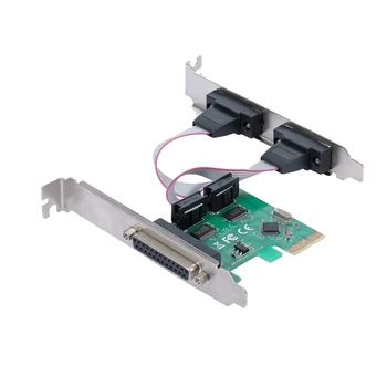 

PCI-E Serial Parallel Ports Expansion Card PCI Express to 1 IDE 2 Serial Port Converter Adapter