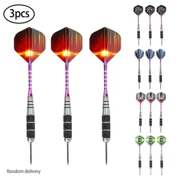 

3 Pcs Dart Needle High-end Professional Game Club Dedicated Colorful Patterned Anti-fall All-metal Darts Needle Throwing Tip