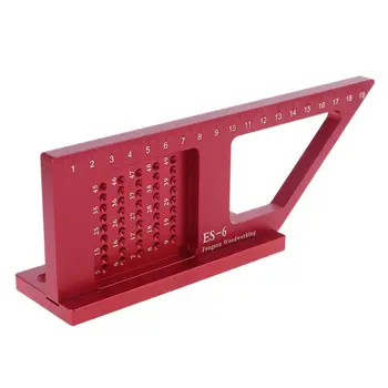 

Woodworking 3D T Square Marking Gauge Hole Ruler Scriber Miter 45° 90° Ruler