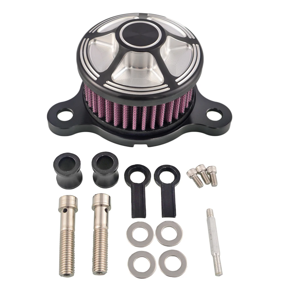 Motorcycle Air Cleaner Intake Filter System Aluminum For Harley