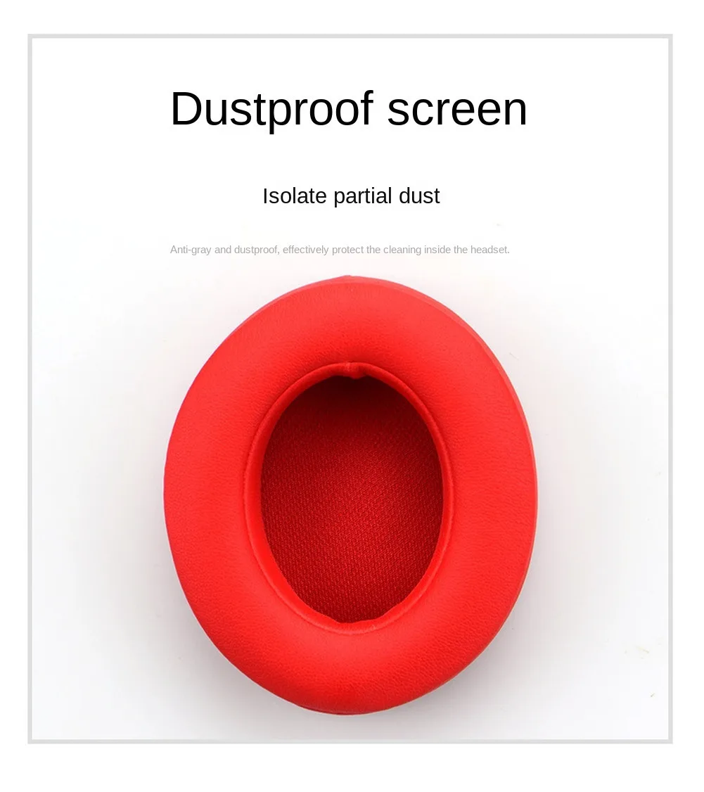 1pair Replacement Ear Pads Cushions Compatible with Beats Studio 2 0 3 Wired Wireless Headphone