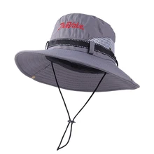 

New Multipurpose Outdoor Climbing Fishing Tourism Brim Sun Fisherman Hat Summer Men Multifunction Bucket Hat Sun Protection Cap