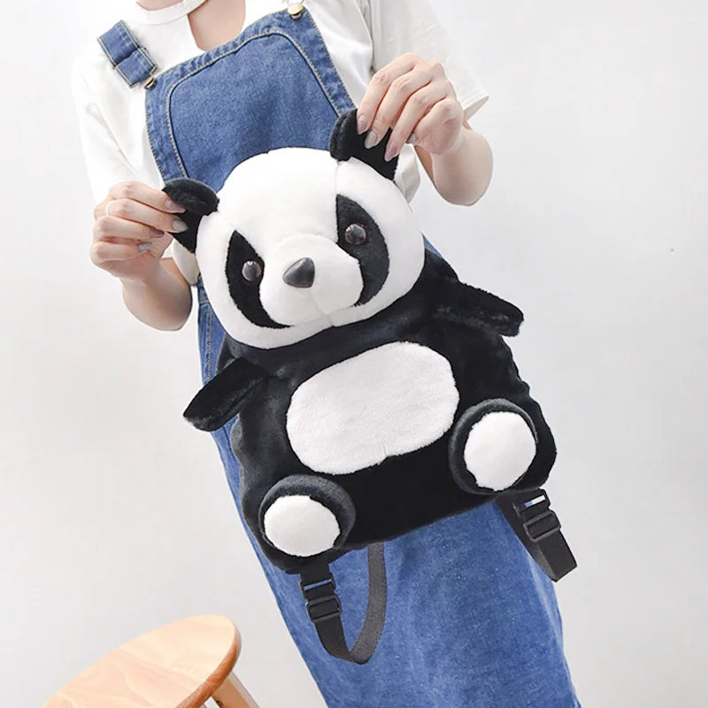 Best Children panda backpack cartoon animal simulation backpack 2 5 year old girl boy kindergarten children school bag #197443