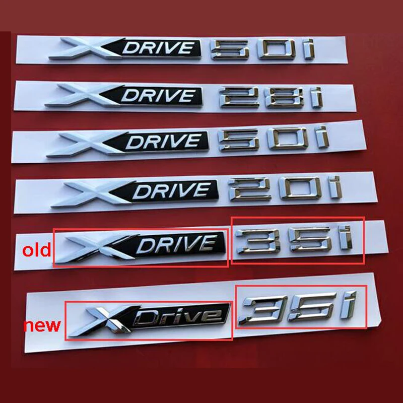 Для BMW XDrive 18i 20i 25i 28i 30i 35i 40i 48i 50i значок эмблема крыла X1 X3 X4 X5 X6 X7 Стайлинг автомобиля