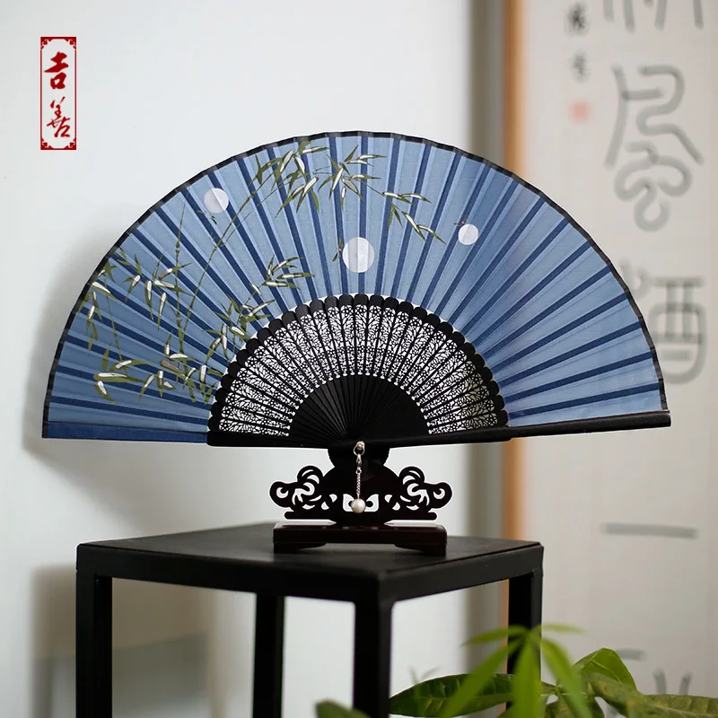 

Sensu 6 Inch Woman Fan Matting Bamboo Fan In National Customs Folding Fan Go Abroad Gift Fan Silk Small Fan Cheongsam
