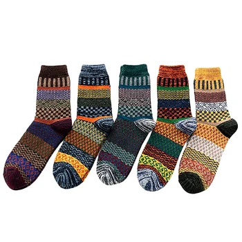 

Winter Men's Thick Warmth Harajuku Retro Fashion Casual Wool Socks Cotton Socks