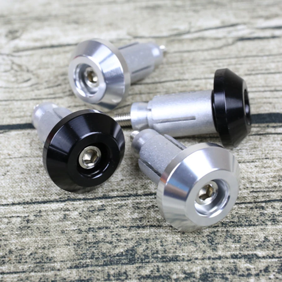 2 шт. 14-18 мм мотоциклетные руль акустическая система концы слайдеры алюминиевые рукоятки руля с ЧПУ колпачок вилка слайдер