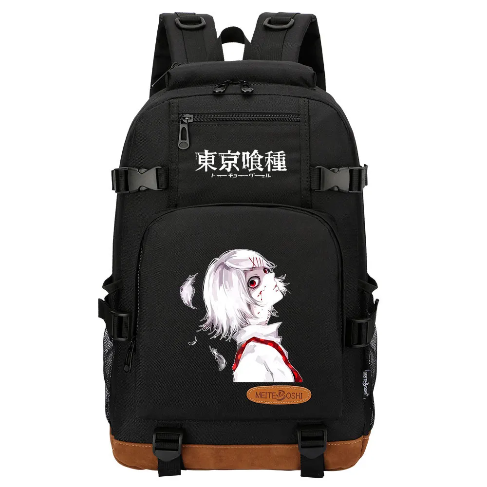 Tokyo Ghoul School Bag Boys Canvas Backpack Anime Girls Shoulders Bag Travel Bag 