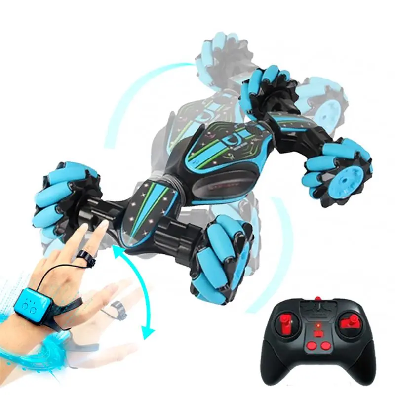 

Remote Control Stunt Car Gesture Induction Twisting Off-Road Vehicle Light Music Drift Dancing Side Driving Toy Gift for Kids