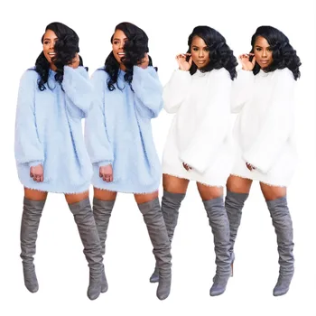 

Autumn Winter Women Trench Coat Long Sleeve Solid Color Plus Size Warm Coats
