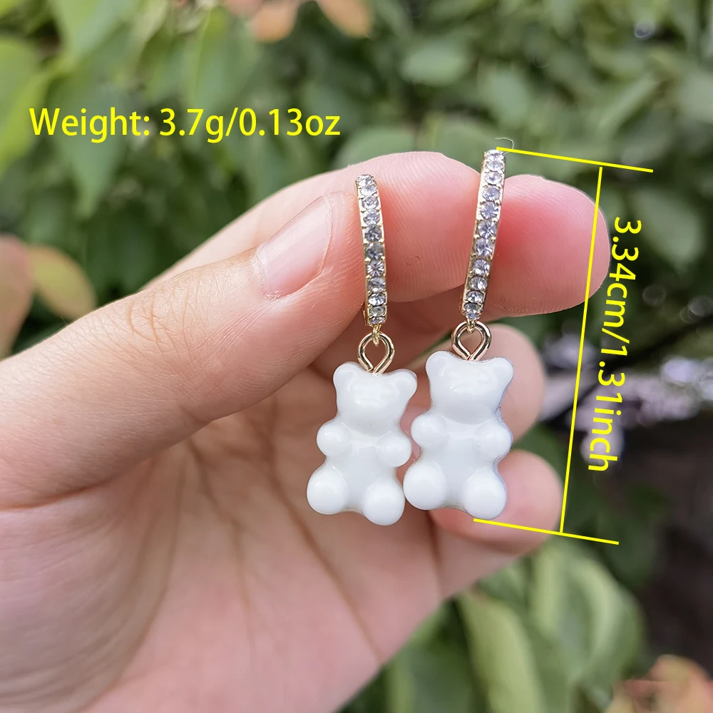 Dangle Earrings Animal Earrings Animal Bear Dangle Earrings Girls Women Children