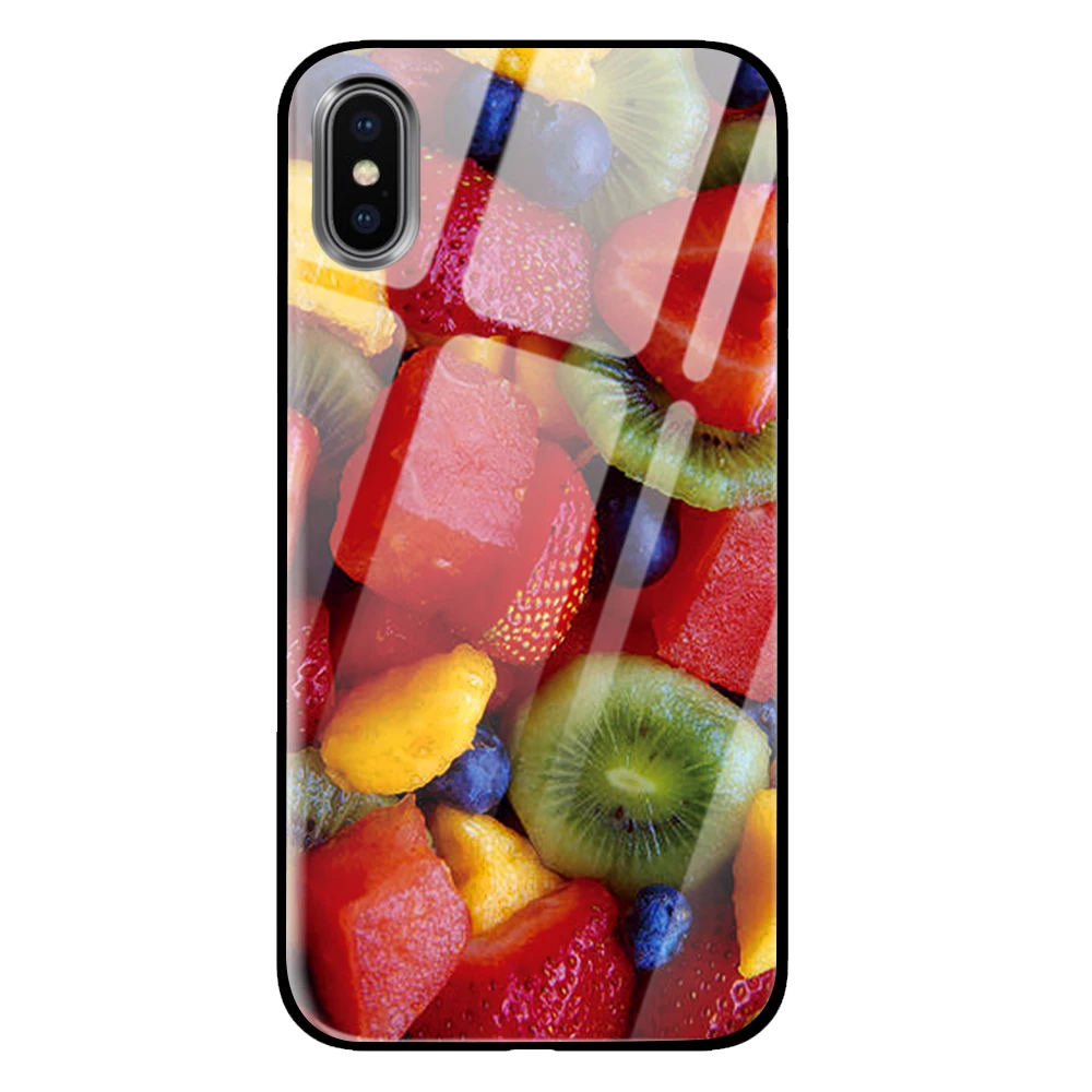 Летние чехлы из закаленного стекла для iPhone 5 5S SE 6 6s 7 8 Plus X XS Max XR - Цвет: 2