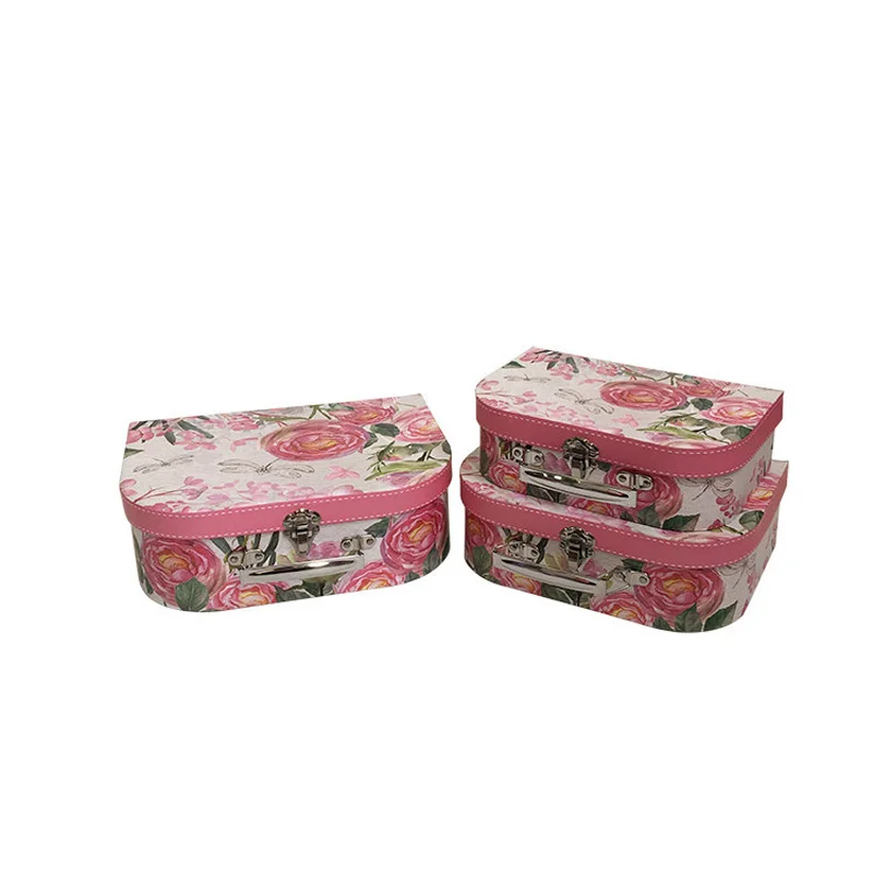 

3pcs/set European Print Gift Box Flower Box Gift Box Three-Piece Set Gift Box Gift Decoration halloween christmas halloween