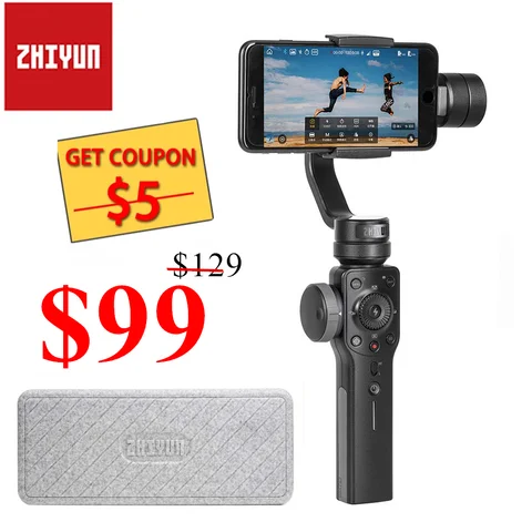 Estabilizador com Foco Zoom para Iphone Zhiyun Suave Eixos Handheld Cardan Pull & xs Max xr x 8 Plus 7 6 se Android Smartphone 4 3