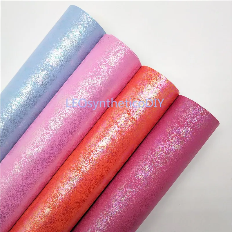 1PCS 21X29CM Synthetic Leather Metallic Iridescent PU leather Fabric for DIY accessories sofa handbags and shoes GM5031B