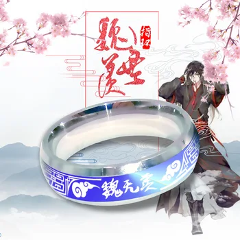 

19MM High Quality Mo Dao Zhu Shi Lan wangji Wei wuxian Cosplay Ring Anime Rings for Men Thermochromic Ring Gift