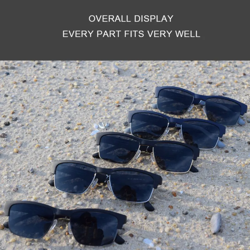 Wireless Waterproof Bluetooth Bass Hifi Smart Glasses SmartTouch Hands-Free Call Music Sunglasses With Microphone 9