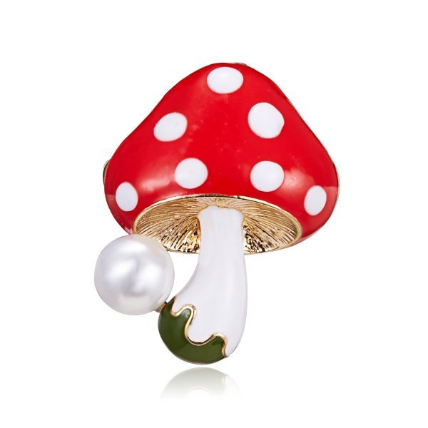 Enamel Fruit Shape Red Pomegranate Brooch for Women Green Leaf Cherry Brooches Suit Lapel Pin Clothing Scarf Badges