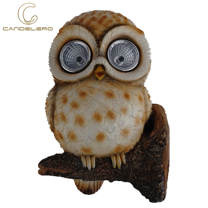 

Living Room Decoration Accessories Yard Garden Statues Ornaments Home Decor Sculptures Figurines Owl Solar Light Wall Hanging