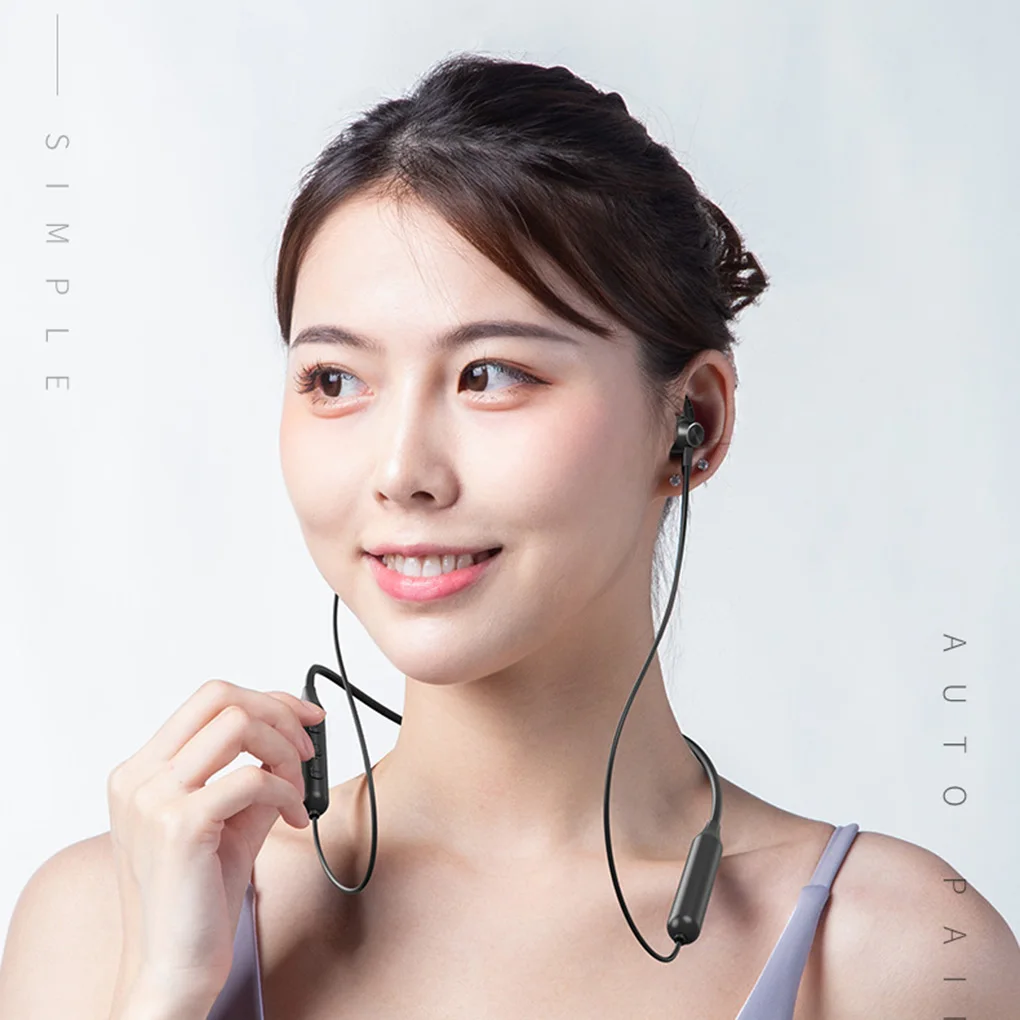 Беспроводные наушники с шейным креплением Спортивные Bluetooth 5 0 гарнитура для
