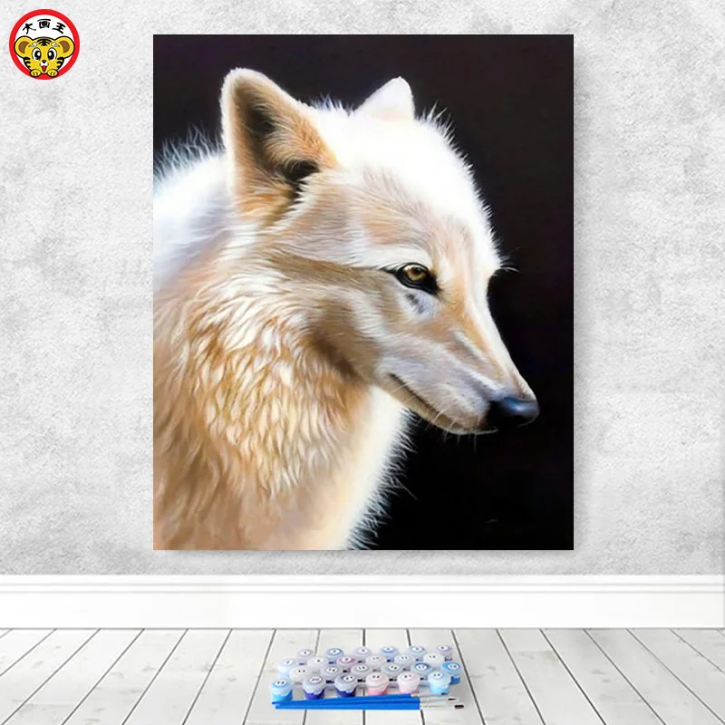 

paint by number art painting by numbers anime Fox