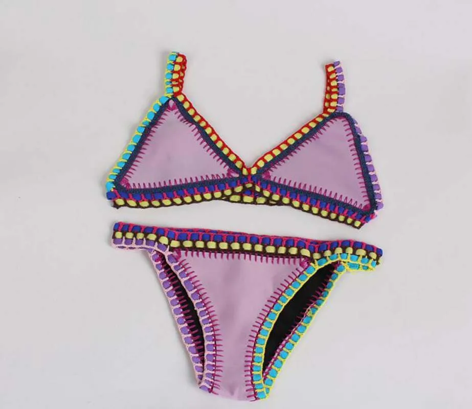 Tanie Darmowa wysyłka nowych kobiet Sexy Fashion Design Bikini Casual plaża pływanie bielizna sklep