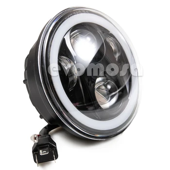 

Universal 5 3/4 inch 5.75" Led Car Motorcycle Headlight Phare Farol Moto Headlamp Head Light For Harley indian scout Honda