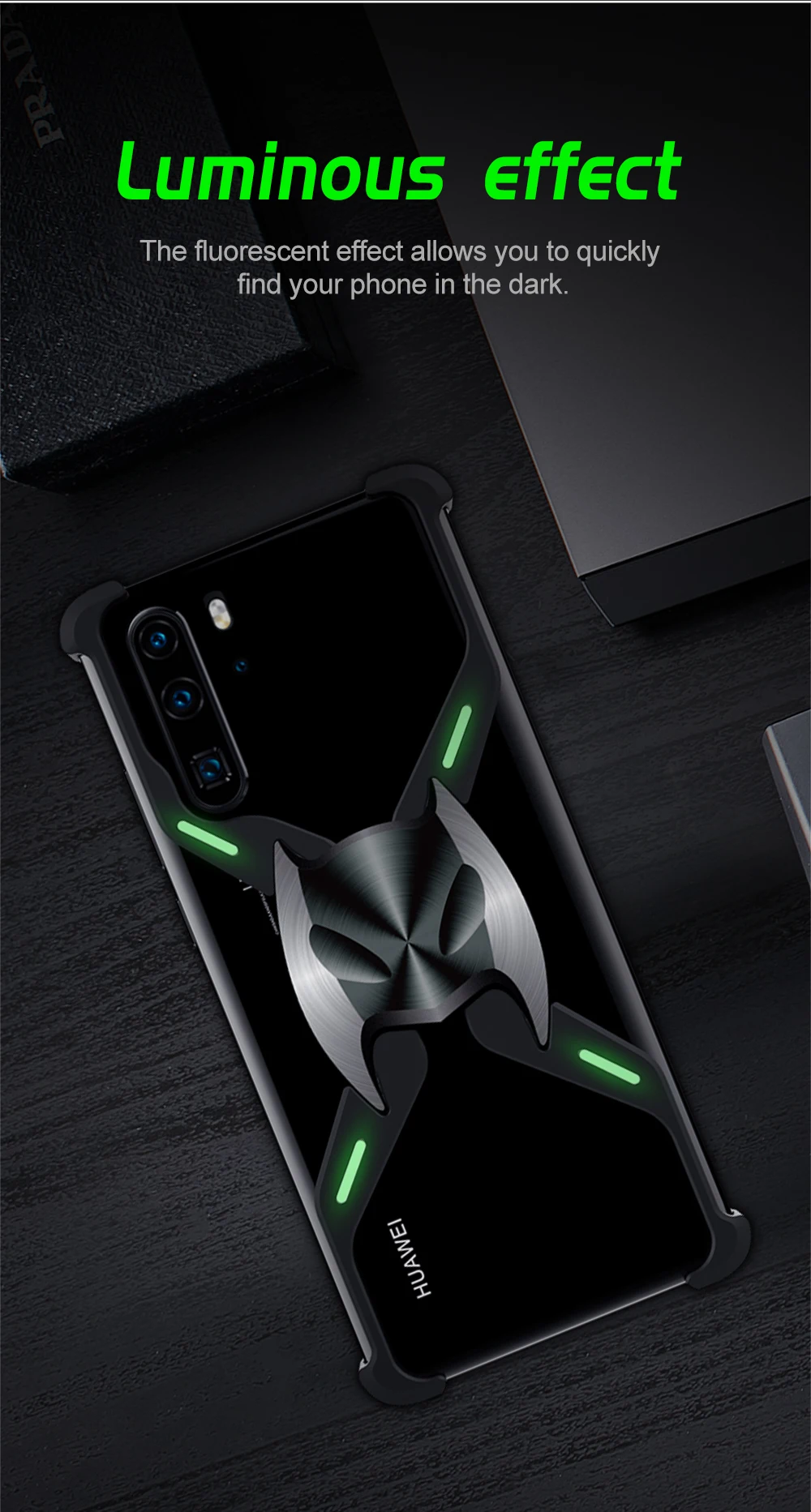 Для huawei P30 R-Just алюминиевый тонкий магнитный металлический защитный чехол-Бампер для huawei P30 Pro противоударный теплоотвод Бэтмен