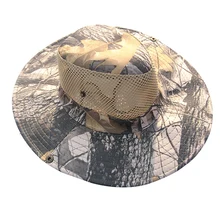 Уличные шляпы для защиты от УФ-лучей рыболовные шляпы широкая сетка шляпа для сафари для кемпинга Охота Рыбалка Путешествия