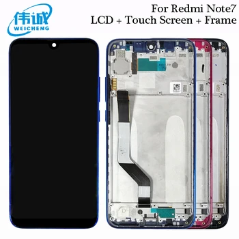 

For Xiaomi Redmi Note 7 LCD Display Touch Screen Digitizer Assembly With Frame For Redmi Note7 Display Note 7 Pro Screen Replace