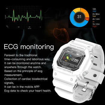 

696 X12 ECG+PPG Smart Watch Ip68 Waterproof Fitness Sport Watches For Ios Android Heart Rate Monitor Blood Pressure Smartwatch