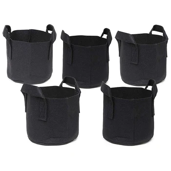 

30Gallon Grow Bags Set, Aeration Fabric Pots with Handles,Black Plant Bags,Durable Garden Grow Pots,Fabric Containers with Strap
