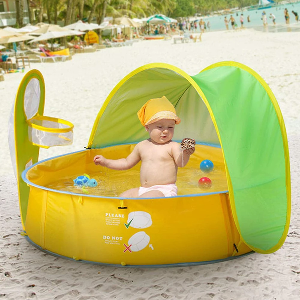 Piscine Pour Bebe Jouets D Exterieur Jeux D Eau Baignoire Pliable Tente De Plage Centre De Jeu Balles Pour Enfants 21 Aliexpress Jeux Et Loisirs
