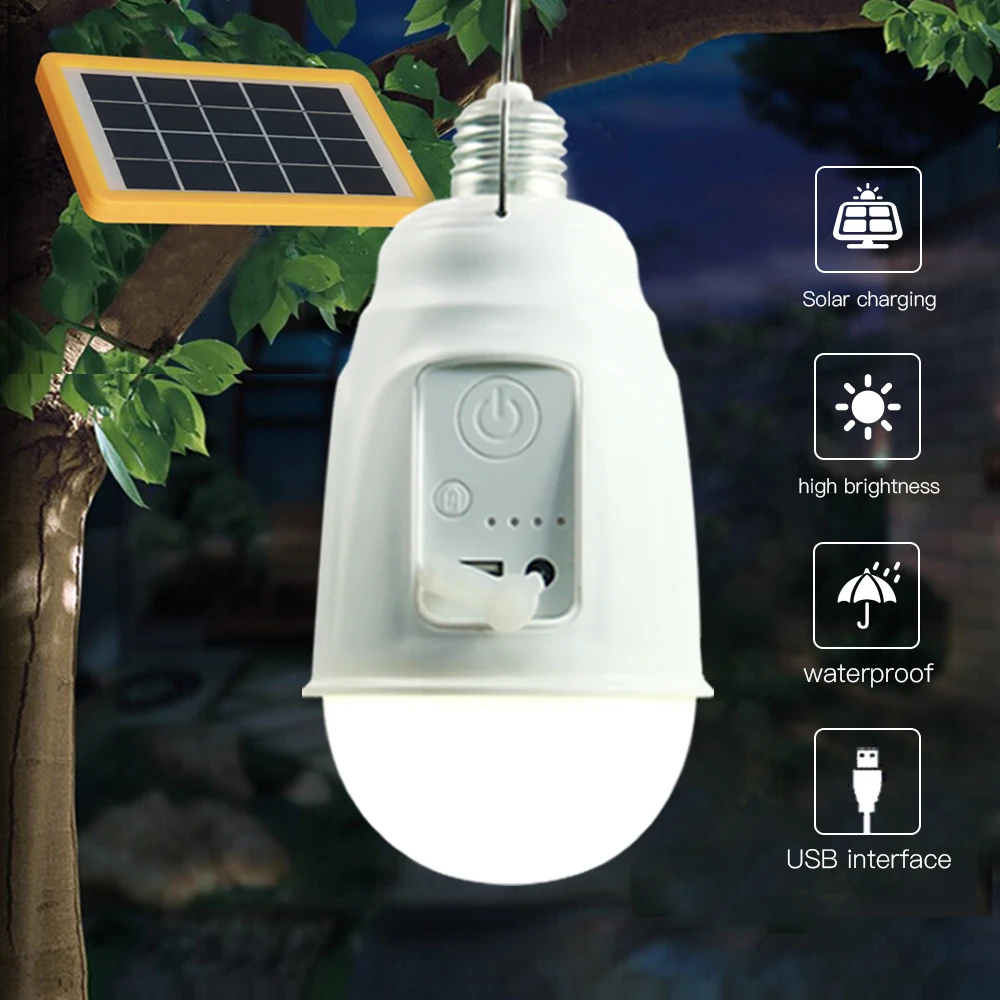 

JeeYee Brand Solar Led Light Outdoor Portable Led Lamp Rechargeable LED Bulb Lamp Solar Charge Emergency Night Camping Light