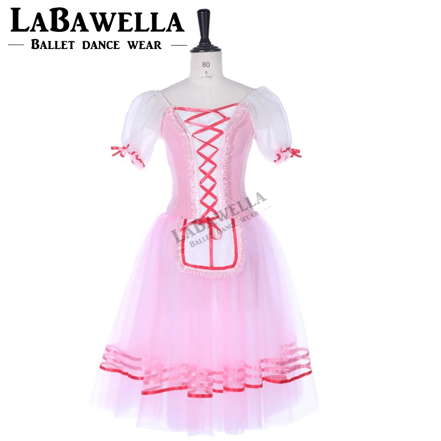 Gisel Variation женское профессиональное балетное платье-пачка BT8905B синяя птица gisel Международный балетный конкурс круглый костюм - Цвет: Розовый